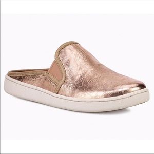 UGG Luci Metallic Leather Mule Slide